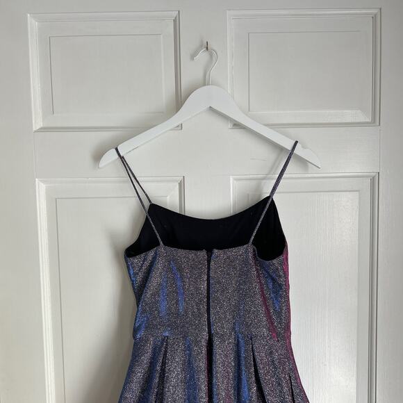 Betsy & Adam Galaxy Glittery Fit & Flare Party Dress - Picture 10 of 10